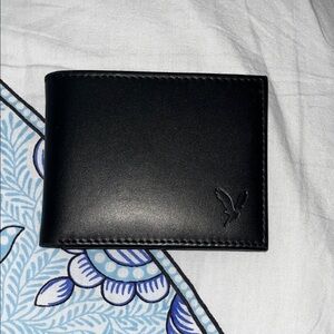American Eagle Outfitters Black Leather Card Holder